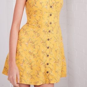 Urban Outfitters Strapless Floral Dress